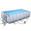 Bestway Pool Set eckig Power Steel 404 x 201 x 100 cm