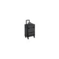 Yaheetech Kosmetikkoffer Schminkoffer Friseurkoffer Trolley Multikoffer Beauty Case für Make-up Pinsel, 34 x 24 x 55 cm schwarz