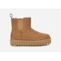 UGG® Classic Chelsea Mini Plateau-Boot für Damen | UGG® EU in Brown, Größe 43, Veloursleder