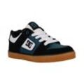 Sneaker DC SHOES "Pure", Kinder, Gr. 1,5(32,5), schwarz, weiß, emerald, Obermaterial: Leder / Futter: Textil / Außensohle: Gummi, Schuhe