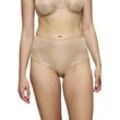 Slip TRIUMPH "Ladyform Soft Maxi", Damen, Gr. 42,, beige (smooth skin), Microtouch, Spitze, Obermaterial: 56% Polyamid, 32% Polyester, 12% Elasthan, unifarben, leicht glänzend, körpernah, Unterhosen, mit Spitzendetails