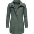 Parka RAGWEAR "Letrice Fleece", Damen, Gr. M (38), grün (tannengrün), Sweatware, 100% Polyester, sportlich, tailliert Po-bedeckend, hoch geschlossener Ausschnitt, Langarm Ärmel ohne Ärmelschlitz normaler Saum, Jacken, Sportliche Zip-Fleecejacke mit hohem