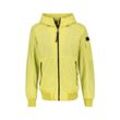 Blouson LERROS "LERROS Blouson mit Kapuze", Herren, Gr. L, gelb (lemongrass), 75% Baumwolle; 25% Polyester, Langarm, Jacken