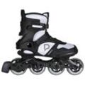 Inlineskates PLAYLIFE "Cloud Black/White 84" Gr. 40, schwarz-weiß (schwarz, weiß), Inlineskates_Rollschuhe_Schlittschuhe, 40, Lederimitat, Kunstfaser