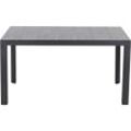 Siena Garden Silva Dining Tisch 140x90cm matt anthrazit / Washed grey