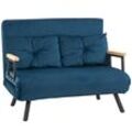 HOMCOM Schlafsofa mit Sitzkissen grau 102L x 73B x 81H cm