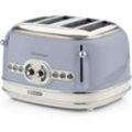 Ariete Vintage 4-Schlitz-Toaster 156 (hellblau, 1.600 Watt, für 4 Scheiben Toast) (0156BL)