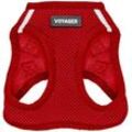 Voyager Step-In Air Hundegeschirr by Best Pet Supplies All Weather Mesh Step in Vest Harness für kleine und mittlere Hunde, Rot, size xl - Brust