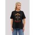 T-Shirt F4NT4STIC "Guns 'n' Roses Appetite For Destruction", Damen, Gr. L, schwarz, Obermaterial: 100% Baumwolle, casual, oversize, Rundhals, Kurzarm ohne Bündchen, Shirts, Premium Qualität Streetwear