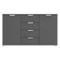 Sideboard - grau metallic - 140 cm