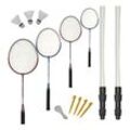 Best Sporting Federball Set Erwachsene und Kinder I Badminton Set bestehend aus Netz, 4 Schlägern, 3 Badmintonbällen und Tasche I Federball Set Kinder I Badminton Netz und Schläger für den Garten