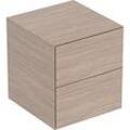 Geberit One Seitenschrank 505077005 45x49,2x47cm, 2 Schubladen, Eiche/Melamin Holzstruktur