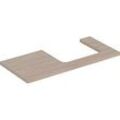 Geberit One Waschtisch-Platte 505324005 105 x 3 x 47 cm, Eiche/Melamin Holzstruktur, Ausschnitt rechts