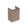 Geberit Smyle Square Handwaschbecken-Unterschrank 500350JR1 44,2x61,7x35,6cm, 1 Tür rechts, Holzstruktur Nussbaum hickory