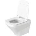 Duravit DuraStyle Wand-WC Rimless® Set 45510900A1 weiss, mit WC-Sitz, spülrandlos