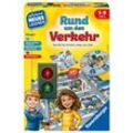 Ravensburger Lernspiel Rund um den Verkehr 24997, Kinderspiel, ab 5 Jahren, für 2-4 Spieler