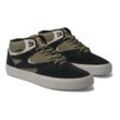 Sneaker DC SHOES "Kalis Vulc Mid Wnt", Gr. 10(43), grün (army, olive), Obermaterial: Leder (Kuh) / Futter: Textil / Außensohle: Gummi, Schuhe