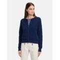 Betty Barclay Feinstrickjacke Damen Baumwolle, indigo