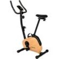 Heimtrainer CHRISTOPEIT SPORT "HT 2.2", braun (holzlook), Fahrradtrainer, ohne Unterlegmatte, Schwungmasse ca. 5 kg, 8 Widerstandsstufen, B:47cm H:122cm L:89cm