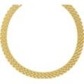 Collier JOOP "2038974", gold (gelbgoldfarben), Halsketten, Damen, Edelstahl, L: 46cm B: 3,4mm, B:3,4mm