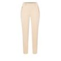 Chinohose MAC "ANNA", Damen, Gr. 46, N-Gr, beige (smooth beige), Obermaterial: 53% Baumwolle, 38% Polyester, 9% Elasthan, casual, Hosen