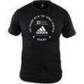 T-Shirt ADIDAS PERFORMANCE "Community T-Shirt “Boxing”" Gr. XL, schwarz-weiß (schwarz, weiß), Shirts, Herren, XL, Obermaterial: 100% Baumwolle