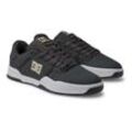 Sneaker DC SHOES "Central", Gr. 6,5(38,5), grau, weiß, grau, Obermaterial: Leder / Futter: Textil / Außensohle: Gummi, Schuhe