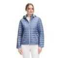 Steppjacke BETTY BARCLAY "Betty Barclay Steppjacke mit abnehmbarer Kapuze", Damen, Gr. 36, blau (stonewash), Obermaterial: 100% Polyamid. Füllung: 100% Polyester., casual, figurumspielend, Langarm, Jacken