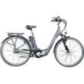 E-Bike ZÜNDAPP "Green 3.7" Gr. 48, grau, E-Bikes, 48cm, 28 Zoll (71,12cm), Pedelec, Elektrofahrrad für Damen u. Herren