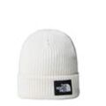 Beanie THE NORTH FACE "SALTY DOG LINED BEANIE", Herren, weiß (weiß dune), Strick, Kunstfaser, sportlich, Mützen, mit Logolabel