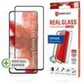 DISPLEX Displayschutzglas "Real Glass + Case - Samsung Galaxy S23 Ultra", transparent, B:10,00cm H:3,00cm T:25,00mm, Displayfolien, Displayschutzfolie Displayschutz Rundumschutz 360 Grad splitterfest