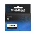 PrintAbout Druckerpatrone kompatibel mit Epson 16 (T1621/22/23/24) - 4-farbig - Multipack