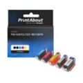 PrintAbout Druckerpatrone kompatibel mit Canon PGI-520/CLI-521 BK/CMYK - 5-farbig - Multipack