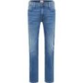 Slim-fit-Jeans MUSTANG "Style Oregon Slim", Herren, Gr. 33, Länge 34, blau (583 mittelblau), 94% Baumwolle, 4% Polyester, 2% Elasthan, slim fit, Jeans