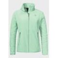 Fleecejacke SCHÖFFEL "Hiking Fleece Jk Style Ash WMS", Damen, Gr. 38, 6205, grün, Oberstoff: 100% Polyester, sportlich, regular fit, hoch geschlossener Ausschnitt, Langarm, Jacken