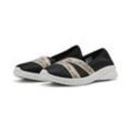 Ballerina PUMA "Adelina 2 Snake Chic Sneakers Damen", Gr. 35.5, schwarz (schwarz gold), Obermaterial: Textil; Futter: Textil; Innensohle: Textil; Laufsohle: Synthetik, Schuhe