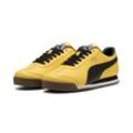 Sneaker PUMA "Roma 24 Sneakers Erwachsene", Gr. 39, sunny gelb schwarz, Obermaterial: Kuhleder, Synthetik; Futter: Textil, Synthetik; Innensohle: Textil; Laufsohle: Gummi, Schuhe