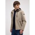 Softshelljacke STREET ONE MEN, Herren, Gr. L (42), beige (cloud beige), Stoff, Obermaterial: 100% Polyester; Futter: 100% Polyester, unifarben, casual, gerade normal, ohne Ausschnitt, Langarm Bündchen, Jacken, wasserabweisend