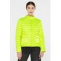 Kurzjacke SENSES.THE LABEL, Damen, Gr. L, new lime, Material: 100% Polyester, Futter: 100% Polyester, Füllung: 100% Polyester, bestickt, casual, gerade kurz, Langarm eingesetzt gerader Abschluss, Jacken, mit Stehkragen