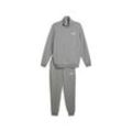 Trainingsanzug PUMA "ESS SWEAT SUIT TR", Herren, Gr. L, grau (medium gray heather), Sweatware, Obermaterial: 68% Baumwolle, 32% Polyester, unifarben, sportlich, regular fit, Sportanzüge, Bequemer Casual Jogginganzug