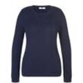 Rundhals-Pullover Anna Aura blau, 54