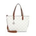 Shopper TAMARIS "Shopper TAS Anastasia", Damen, Gr. B/H/T: 32cm x 22cm x 11cm, beige (ecru 320), Kunststoff, Taschen