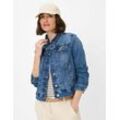 Jeansjacke BRAX "Style MIAMI", Damen, Gr. 34, blau, 89% Baumwolle, 9% Polyester, 2% Elasthan, Jacken