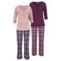 VIVANCE DREAMS Pyjama mehrfarbig Gr. 32/34 für Damen. Nachhaltig.