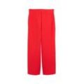 TOM TAILOR DENIM Damen High Waist Culotte Hose, rot, Uni, Gr. XL