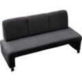 Polsterbank EXXPO - SOFA FASHION "Intenso, Sitzbank, Breite 182 cm, wahlweise in Leder oder Textil", grau (anthrazith), B:182cm H:91cm T:67cm, NaturLeder, Strukturstoff (Zusammensetzung: Polyester 100%), Luxus-Microfaser (Zusammensetzung: Aufgeflockte 100% Polyester Schicht mit Prägung), Cord (Zusammensetzung: Polyester 100%), Sitzbänke, hohe Bodenfreiheit, frei im Raum stellbar, hoher Sitzkomfort