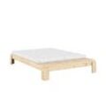 Stauraumbett KARUP DESIGN "Layers Bed Bench, Bettgestell mit Aufbewahrungsbank, mehrere Größen", beige (natur), B:168cm H:36cm L:240cm, Betten, inkl. Lattenrost, excl. Matratze, FSC-zertifiziertes Massivholz