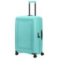 Hartschalen-Trolley AMERICAN TOURISTER "DASHPOP 77", Gr. B/H/T: 50cm x 77cm x 33cm 104 l, blau (aqua sky), Polypropylen, Koffer, Koffer groß Reisekoffer TSA-Zahlenschloss Aufgabegepäck