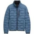 TOM TAILOR Herren Hybrid Lightweight Steppjacke, blau, Uni, Gr. XL