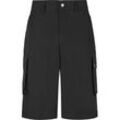 Cargoshorts PEQUS "PEQUS PEQUS Island Defender Ripstop Cargo", Herren, Gr. S, US-Größen, schwarz, 99% Baumwolle, 1% Polyurethan, unifarben, normal, Hosen